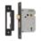 Smith & Locke  3 Lever Matt Black Mortice Sashlock 76mm Case - 57mm Backset