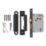Smith & Locke  3 Lever Matt Black Mortice Sashlock 76mm Case - 57mm Backset