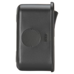 Knightsbridge  Black 13A 1-Gang DP Switched Metal Clad Single Socket  with Black Inserts