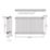 Flomasta 600mm x 1010mm 3536BTU Black Horizontal 2 Column Radiator