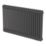 Flomasta 600mm x 1010mm 3536BTU Black Horizontal 2 Column Radiator