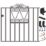 Apollo Wenlock Low Gate Black 929mm x 900mm