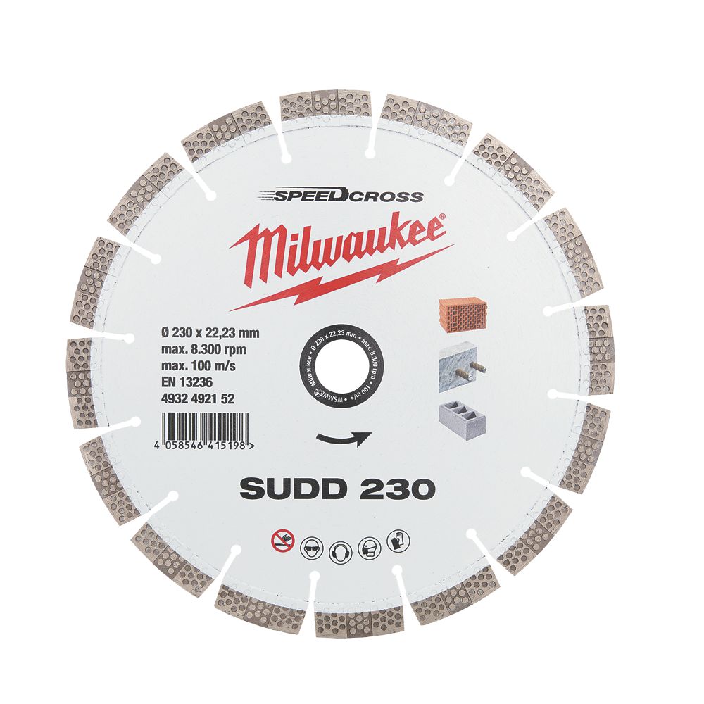 Milwaukee Speedcross SUDD Multi-Material Diamond Blade 230mm x 22.23mm