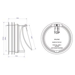 McAlpine ARB-1 Anti-Cross-Flow & Rodent Barrier 113mm