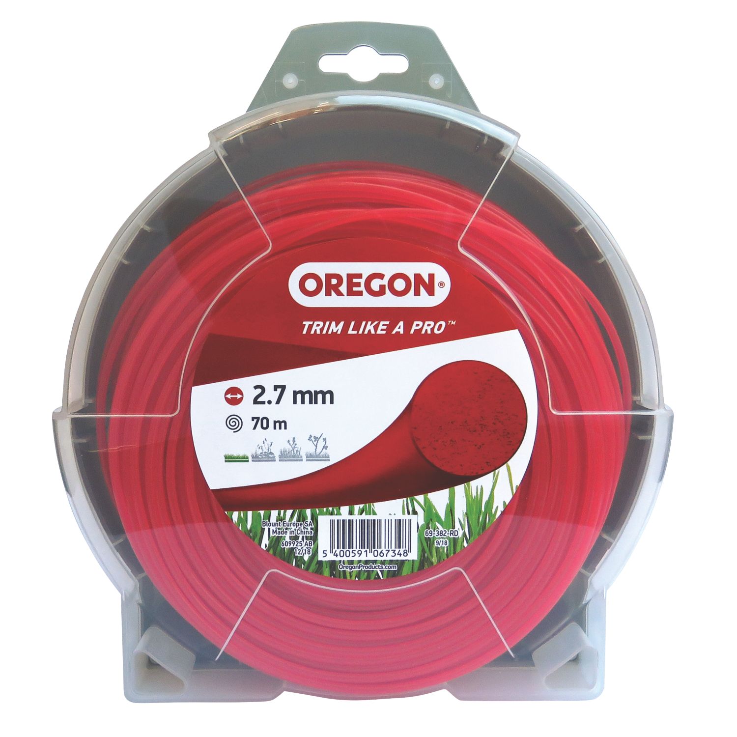 Oregon Red Trimmer Line 2.7mm x 70m (913JP)