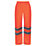 Regatta Pro Hi Vis Packaway Trousers Elasticated Waist Orange Large 36" W 32" L