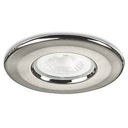 Collingwood H2 Lite 500 Fixed  Fire Rated LED Downlight Brushed Steel 5W 500lm