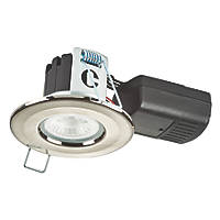 Collingwood H2 Lite 500 Fixed  Fire Rated LED Downlight Brushed Steel 5W 500lm
