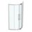 Ideal Standard I.life Semi-Framed Quadrant Shower Enclosure  Silver 1000mm x 1000mm x 2005mm