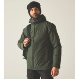 Regatta Thornridge Waterproof Jacket Dark Khaki Small Size 37-38" Chest