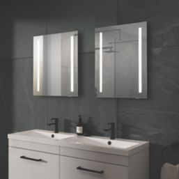 Sensio Isla Plus Rectangular Bathroom Mirror With 380lm LED Light 500mm x 650mm