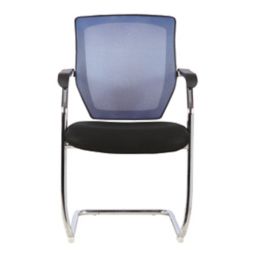 Nautilus Designs Nexus Medium Back Cantilever/Visitor Chair Blue