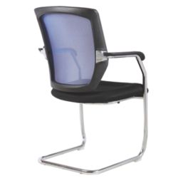 Nautilus Designs Nexus Medium Back Cantilever/Visitor Chair Blue