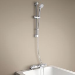 Ideal Standard Ceratherm Chrome 600mm Wall Mounted Dual Control Manual Shower Mixer Tap