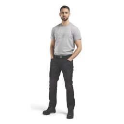 Blaklader 3D Short Sleeve T-Shirt Grey Melange X Small 34" Chest