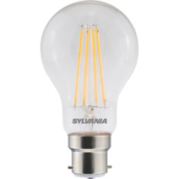 Sylvania ToLEDo Retro V5 CL 827 SL BC GLS LED Light Bulb 806lm 7W