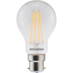 Sylvania ToLEDo Retro V5 CL 827 SL B22 GLS LED Light Bulb 806lm 7W