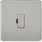 Knightsbridge  13A Unswitched Fused Spur  Brushed Chrome