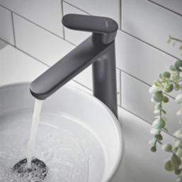 Hansgrohe Vernis Blend 190 Matt Black 250mm Standard Lever Mono Basin Mixer Tap