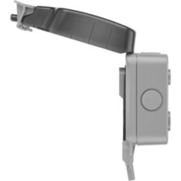 British General Storm IP66 13A 2-Gang Weatherproof Outdoor Unswitched Socket