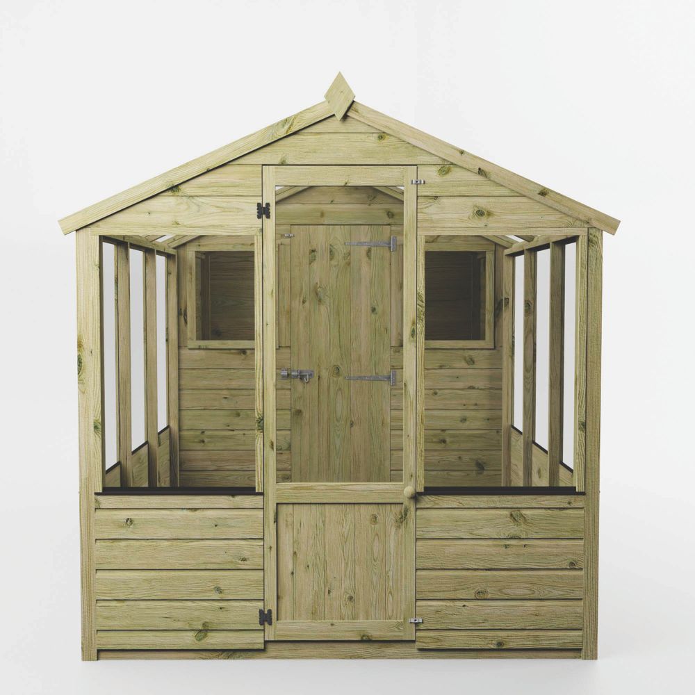 Mercia Traditional 6' x 10' (Nominal) Timber Greenhouse & Shed