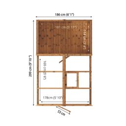 Mercia Traditional 6' x 10' (Nominal) Timber Greenhouse & Shed