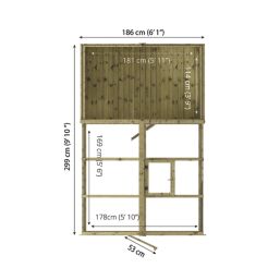 Mercia Traditional 6' x 10' (Nominal) Timber Greenhouse & Shed