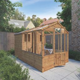 Mercia Traditional 6' x 10' (Nominal) Timber Greenhouse & Shed