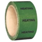 Essentials Heating Pipe Marking Tape Green 33m x 50mm
