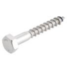 Easydrive  Hex Bolt Thread Cutting Coach Screws 10mm x 70mm 10 Pack