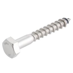 Easydrive  Hex Bolt Thread Cutting Coach Screws 10mm x 70mm 10 Pack
