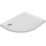 Milan Offset Quadrant Bathroom Shower Tray & Waste Right-Handed White Gloss 900mm x 760mm x 40mm