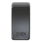 Knightsbridge 'OVEN' Switch Cover Matt Black
