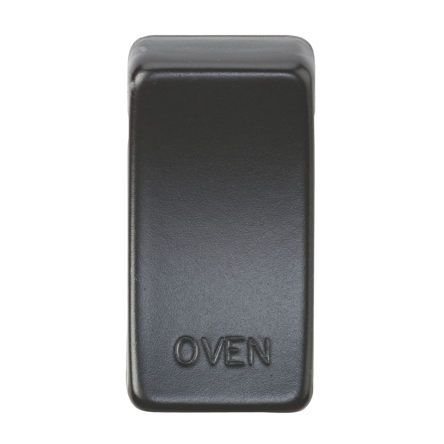 Knightsbridge 'OVEN' Switch Cover Matt Black (914CT)