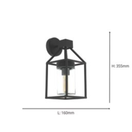 Eglo Trecate Outdoor Wall Light Black
