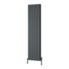 Reina Loco Double 1800mm x 470mm 5130BTU Anthracite Vertical Designer Radiator