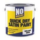 No Nonsense 2.5Ltr Brilliant White Satin Water-Based Trim Paint