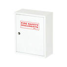 Firechief  Key Lock Fire Document Cabinet 300mm x 140mm x 370mm White