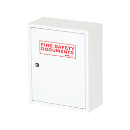 Firechief  Key Lock Fire Document Cabinet 300mm x 140mm x 370mm White