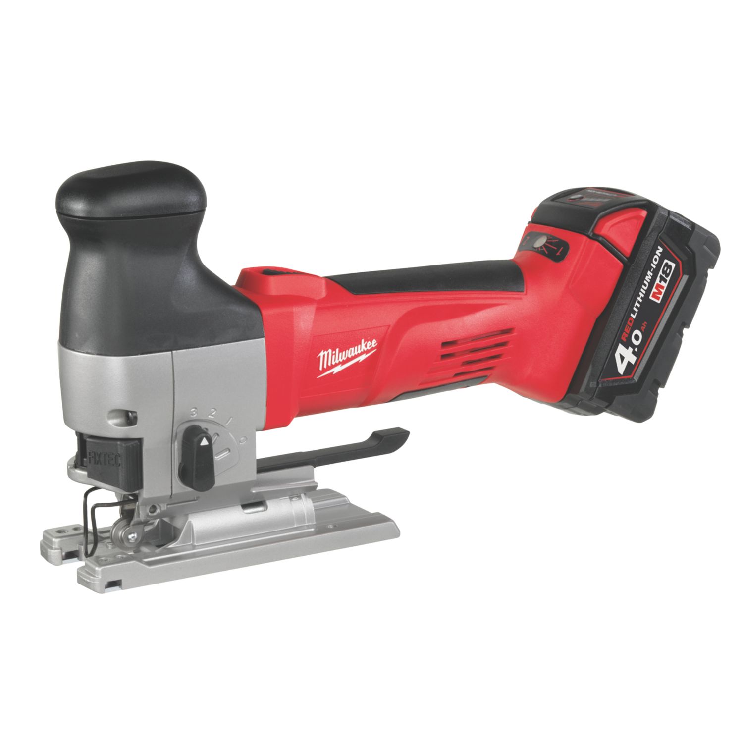Milwaukee HD18JSB-402C 18V 2 x 4.0Ah Li-Ion RedLithium Cordless Body-Grip Jigsaw (914HP)