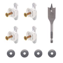 Bullfix SOL-TV-U4 Universal Plasterboard Fixings 24mm x 44mm 4 Pack