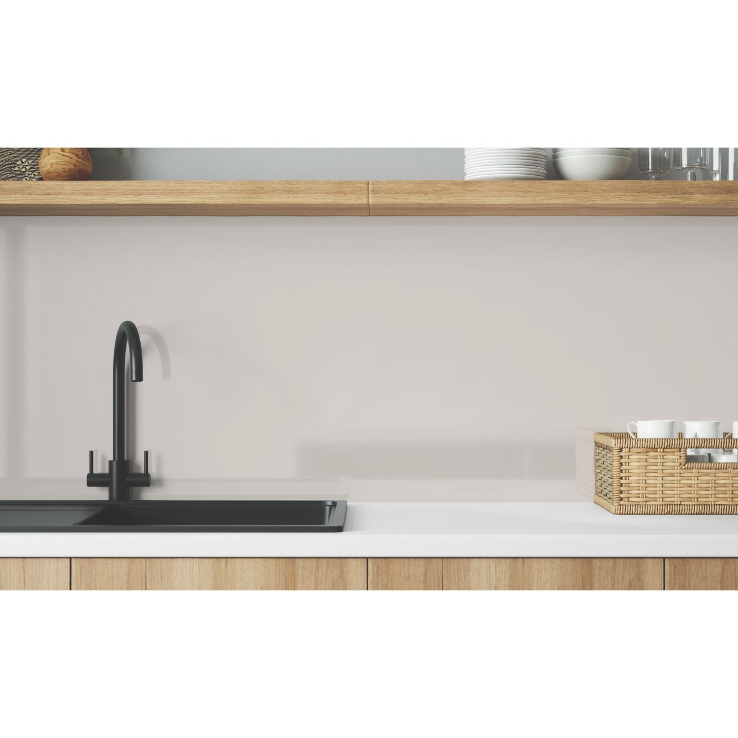 Wilsonart Malibu Grey/Storm Blue Mid-Rise Splashback 3050mm x 600mm x 4mm (914JL)