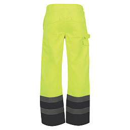 Regatta Pro Hi-Vis Cargo Trousers Yellow / Navy 42" W 31" L