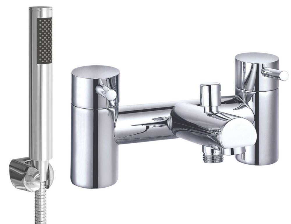 ETAL Juke DeckMounted Bath Shower Mixer Tap Polished Chrome Screwfix