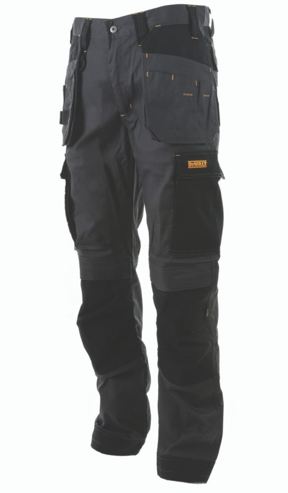 DeWalt Barstow Holster Work Trousers Charcoal Grey 40" W 29" L Screwfix