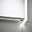 Sensio Ainsley 2-Door Mirrored Bathroom Cabinet With Bluetooth Speaker With 4680lm LED Light Grey Matt 664mm x 130mm x 700mm