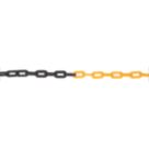 Essentials Plastic  Black & Yellow Chain  x 5m