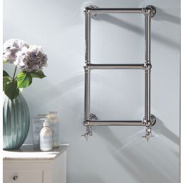 Towelrads 700mm x 500mm 467BTU Chrome Flat Designer Towel Radiator