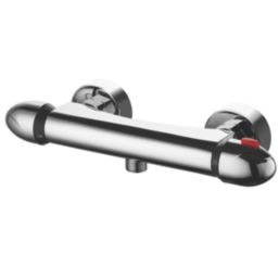 ETAL Dew Exposed Single Outlet Thermostatic Chrome Shower Valve
