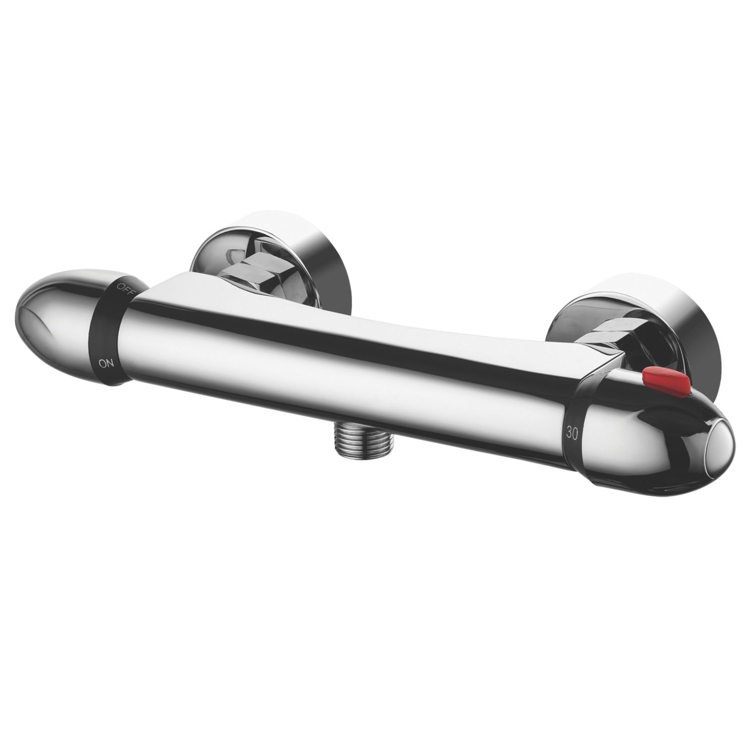 ETAL Dew Exposed Single Outlet Thermostatic Chrome Shower Valve (914VN)